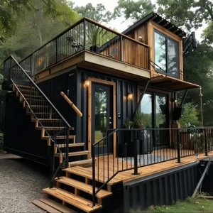 Casa Container di Lusso a 2 Piani di Alta Qualità da 40 Piedi, Casa Container in Legno - Product Image 1