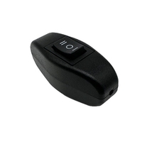 Interruptor de Cable en Línea 301, Interruptor Basculante de 3 Posiciones con Indicador LED, CA 240V 4A, para Lámpara de Noche y Electrodomésticos