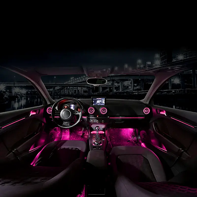 Lumière d'ambiance 30 couleurs pour Audi A3 S3 RS3 8V 8Y 2013-2022 MQB LED buse d'aération intérieur tableau de bord voiture porte lampe décorative