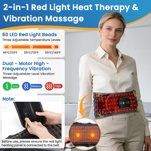 Massaggiatore Lombare Senza Fili, Gonfiabile, Riscaldato e Vibrante, Supporto per Decompressione della Schiena, Cintura Massaggiante per Alleviare il Dolore alla Vita - Product Image 4