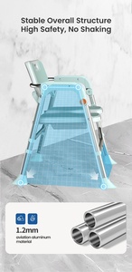 <span class=keywords><strong>Chaise</strong></span> de douche pliable et réglable en alliage d'aluminium, 150 kg, siège ergonomique de réadaptation, antidérapant, sécurité <span class=keywords><strong>pour</strong></span> les personnes âgées - Product Image 4