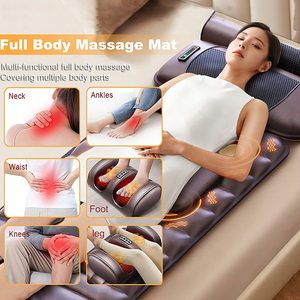 Tapis de massage corporel complet avec chaleur, masseur dorsal avec 10 moteurs vibrants, matelas de massage pliable avec masseur <span class=keywords><strong>pour</strong></span> <span class=keywords><strong>les</strong></span> <span class=keywords><strong>pieds</strong></span> - Product Image 3