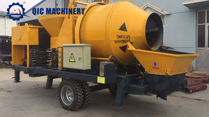 Misturador de Concreto Diesel Móvel com Bomba Preço/Misturador de Concreto Portátil Auto Carregável com Bomba para Construção - Product Image 3