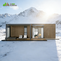 Nouvelle maison modulaire de luxe en conteneur de 40 pieds à vendre, maison miniature de glamping en plein air
