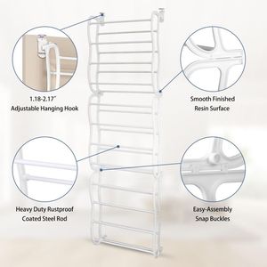 Over <strong>the</strong> Door <strong>Shoe</strong> <strong>Rack</strong> 12 Layers <strong>Wall</strong> Hanging Closet <strong>Shoe</strong> Organizer Storage Stand for Door Hanging Boots Storage - Product Image 4