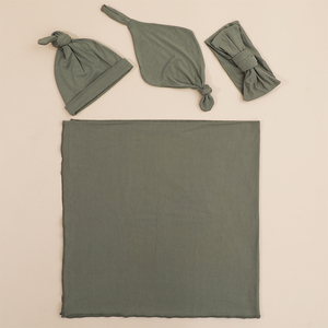 <span class=keywords><strong>Set</strong></span> di coperte elastiche di bambù elastiche per <span class=keywords><strong>neonato</strong></span> e setose copricapo con bavaglini da regalo <span class=keywords><strong>Set</strong></span> per fotografia coperta da doccia <span class=keywords><strong>Set</strong></span> da <span class=keywords><strong>ospedale</strong></span> - Product Image 3