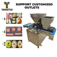 Machine à gâteaux et biscuits électrique ultime 400 kg/h. Système à double buse interchangeable pour usage en boulangerie, nouvelle solution tout-en-un pour le succès en usine