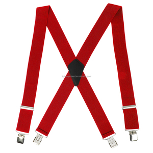 Personalizado de Lujo 5cm 4 Clips hombres <span class=keywords><strong>camisa</strong></span> Stay pantalones de cuero puro Clip-On <span class=keywords><strong>tirantes</strong></span> titular cinturón de aleación elástica correa ajustable <span class=keywords><strong>tirantes</strong></span> - Product Image 1