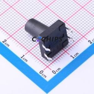 TSF001B15026A03 Tactile Switch Through hole Component (THT)-4P,12x12mm Switch Round Button 2.6N Through Hole 12mm - Product Image 2