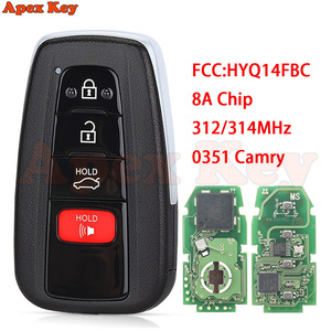 231451-0351 Télécommande intelligente pour voiture 314,3 MHz pour Toyota Avalon 2019 2020 2021 Camry 2018 19 20 21 2022 2023 HYQ14FBC - Product Image 1