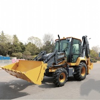 Chargeuse-pelleteuse XC8-S2570, poids opérationnel 8200 kg, profondeur de creusement maximale 4531 mm, avec 4 roues motrices pour la pose de pipelines et les travaux de rénovation agricole