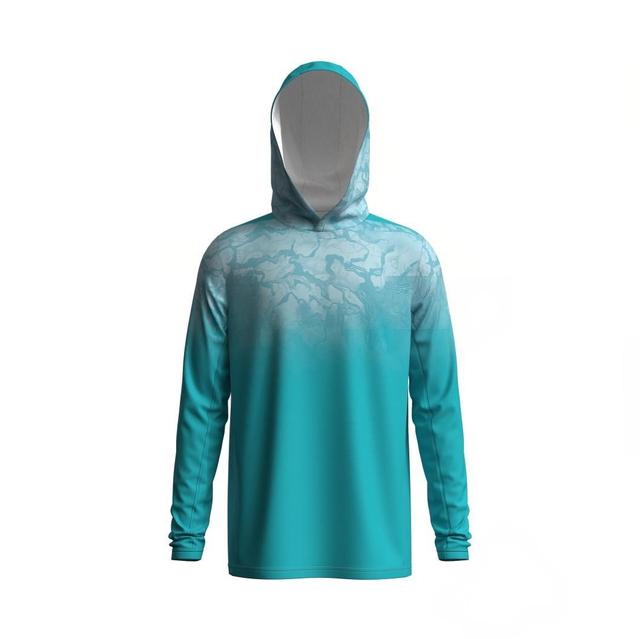Customized High-Quality Quick-Drying Uv Moisture-Wicking Long-Sleeved with Hoodie Polyester Fabric Sublimation Fishing Shirts