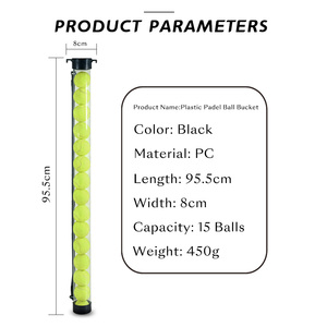 AEROKUN Nuevo Producto Recogedor de Pelotas de Pickleball, <span class=keywords><strong>Tubo</strong></span> Recolector de Pelotas de Tenis, <span class=keywords><strong>Tubo</strong></span> para Recoger Pelotas de Pádel - Product Image 4