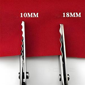 Chuyên Nghiệp 18Mm Thép Không Gỉ Răng Cưa Vỏ Sò Lưỡi Cho May Thủ Công Tự Làm May Mặc Ghim Kéo Cho May - Product Image 5