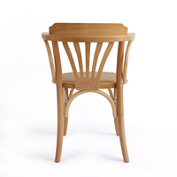 Fauteuil vintage en bois de hêtre courbé, assise en rotin tressé, style Thonet rétro, chaise de salle à manger pour café, restaurant, hôtel, usage domestique