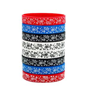 Özel Logo silikon bilekliği bilezik moda desen baskılı plastik promosyon ürünleri bileklik ve şık - Product Image 3