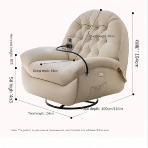 Fauteuil inclinable électrique multifonctionnel moderne de <span class=keywords><strong>première</strong></span> <span class=keywords><strong>classe</strong></span> pour <span class=keywords><strong>hôtel</strong></span>, salon et repos - Product Image 6
