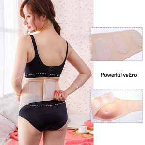 Onefeng 6035 không da Silicone mô phỏng giả mang thai bụng hiển thị đạo cụ Cặp song sinh quá khổ cho crossdressing diễn viên người phụ nữ - Product Image 2