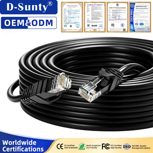 Câble Ethernet Cat6 en Cuivre Pur 24AWG 26AWG 28AWG RJ45 PVC Cordon de Raccordement LAN 1m 3m 5m 10m CE RoHS Ingénierie Vente en Gros - Product Image 3