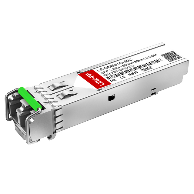 1000BASE-ZX Mini Gbic Fiber Optical Transceiver Single Mode 1550nm 1G SFP Module 80km