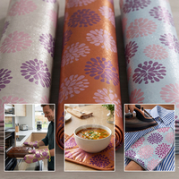 Tissu en coton enduit d'aluminium isolant thermiquement, large et résistant à la chaleur, vente en gros