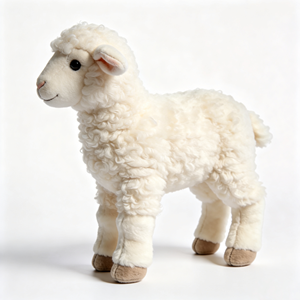 Peluche de Oveja Blanca Realista Personalizado con Material de Poliéster y Relleno de Algodón PP, Tamaños Personalizados, Edredón - Product Image 5