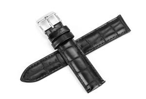 アリゲーターウエスタンブラウンワイドカスタムゴールドメッキ本革時計バンド - Product Image 2