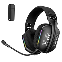 Auriculares Gaming Onikuma Gt808 de Diadema con Bluetooth 2.4G Inalámbricos y con Cable para Gamers Profesionales de E-Sports