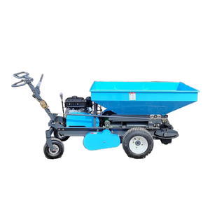 Épandeur de paillis et d'engrais rotatif WiGon à double disque portatif pour grandes surfaces, boîte de vitesses centrale 4.0KW, largeur d'épandage 3m - Product Image 1