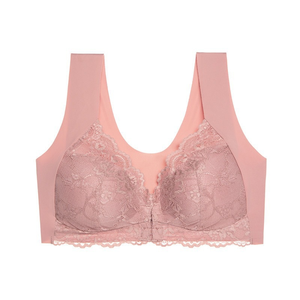 Nuevo Diseño de Sujetador Corrector de Postura con Cierre Frontal de Encaje para Mujer, Cobertura Total, Push-Up, Minimizador, Talla Grande, para Lencería al por Mayor - Product Image 6