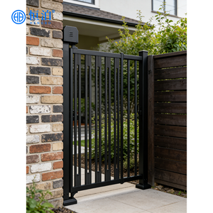 Nouvelle conception de portail de sécurité en acier inoxydable électrique pour jardin, petit portail pour cour latérale, petit portail battant pour entrée de cour - Product Image 6