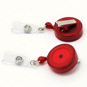 Porte-cartes de visite et porte-badges rétractables en plastique de haute qualité, personnalisables avec logo, 3 en 1 - Product Image 4