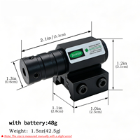 Piaoyu – Viseur laser vert/rouge avec piles, support réglable de haute qualité, accessoires pour viseur laser