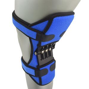 <b>Knee</b> Support Brace Blue Adjustable Joint <b>Protector</b> For Fitness And Outdoor Activities Unisex Leg Support - Product Image 1