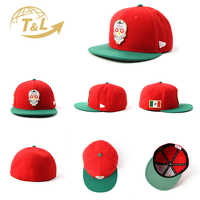 4GEAR Gorras al por mayor 4u, gorras ajustadas de 6 paneles con visera plana, logotipo metálico personalizado, gorras de béisbol americanas, gorras ajustadas snapback para hombre