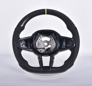Volant de direction en fibre de carbone personnalisé pour Toyota GR Supra A90 A91 2020-2024, cuir perforé, volant de course - Product Image 5