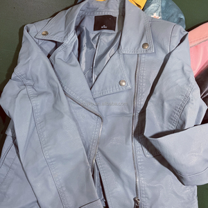 C10 95% б/у кожаное пальто высшего качества, оптовая продажа, разноцветная куртка в тюке, подержанная одежда, оптом - Product Image 6