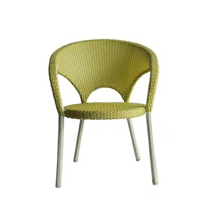 Garden Use Rattan and Wood Woven Chairs Made Of Weather-Resistant Rattan With Aluminum Frame And Polyester Cushions - Product Image 2