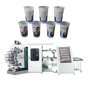 Industrial grade plastic cup printer automatic UV screen printing machine