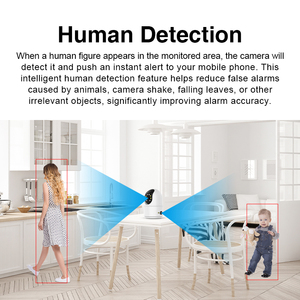 1080P Camera An Ninh với cảm biến chuyển động được xây dựng trong còi báo động wifi camera an ninh IP Camera Bullet + Dome tầm nhìn ban đêm - Product Image 5