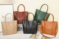 Grands sacs fourre-tout décontractés vintage pour femmes, sacs de luxe en cuir véritable imperméables pour femmes, vente en gros