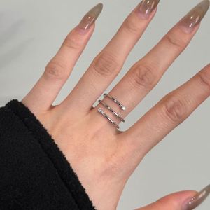 Bague Dylam au design minimaliste, bijoux fins de haute qualité en argent S925, à plusieurs couches, avec ressort oscillant, zircon cubique 5A, pour un usage quotidien - Product Image 6