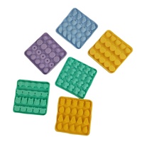 Moule en silicone alimentaire mini pour bonbons et chocolat, motifs fruits (ananas, fraise, pastèque, mangue), réutilisable, pour la pâtisserie