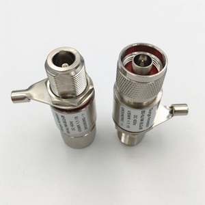 Protector contra Sobretensiones Tipo N de 50 Ohmios N-J/N-K para Alimentación de 2.4GHz, Montaje en Pared, Origen CN/GUA para Antena F346 - Product Image 1
