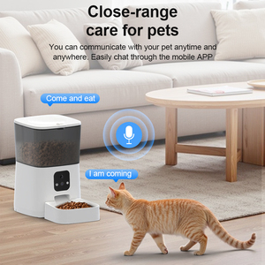 Distributeur automatique intelligent pour <span class=keywords><strong>animaux</strong></span> <span class=keywords><strong>de</strong></span> <span class=keywords><strong>compagnie</strong></span> avec alimentation programmée, contrôle <span class=keywords><strong>à</strong></span> distance par application, double alimentation, matériaux sûrs pour les aliments, pour chats et chiens - Product Image 3