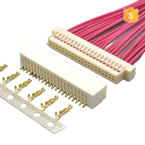 Conector de enchufe de doble fila, 2x10, 20 pines, caja SMT, color blanco, paso de 1,0mm, precio directo de fábrica