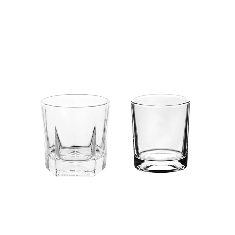 Set di bicchieri per acqua in vetro trasparente a parete singola di vendita calda 6 pezzi tazza per acqua potabile tazza per bottiglia d'acqua