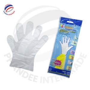 ถุงมือพลาสติกใสยี่ห้ออีเกิ้ล สำหรับเตรียมอาหาร ผลิตจากวัสดุ HDPE ใช้งานง่ายและสวมใส่กระชับกับมือ - Product Image 5