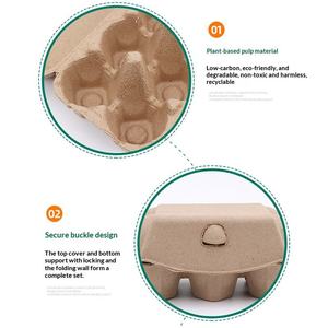 <span class=keywords><strong>Lot</strong></span> de 6 cartons à œufs biodégradables et recyclables en gros - Product Image 6