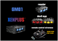 Xenplus GM01 200W Phare de travail LED matriciel haute puissance télécommandé, feux de calandre avant LED pour véhicules tout-terrain, SUV, camions